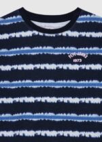 Pepe Jeans haalistettu raidallinen puuvillapusero tyttö dulwich TB001408 - Image 3