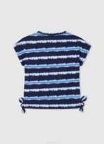 Pepe Jeans haalistuneet raidat puuvillainen t-paita tyttö dulwich TB001463 - Image 2