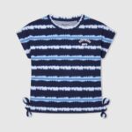 Pepe Jeans haalistuneet raidat puuvillainen t-paita tyttö dulwich TB001463