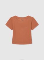 Pepe Jeans haalistuneet raidat puuvillainen t-paita tyttö pehmeä pinkki TB001462 - Image 3