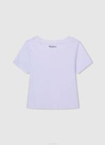 Pepe Jeans haalistuneet raidat puuvillainen t-paita tyttö pehmeä pinkki TB001462 - Image 5