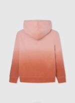 Pepe Jeans haalistunut hupullinen pusero poika kurpitsa appelsiini TB001583 - Image 2