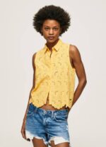 Pepe Jeans harjakattoinen kädenreikäpaita naiset paistaa TB00330 - Image 3