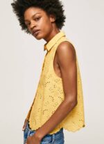 Pepe Jeans harjakattoinen kädenreikäpaita naiset paistaa TB00330 - Image 4