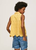 Pepe Jeans harjakattoinen kädenreikäpaita naiset paistaa TB00330 - Image 5