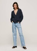 Pepe Jeans harjakattoinen neuletakki v-pääntiellä naiset dulwich TB00239 - Image 2