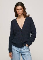 Pepe Jeans harjakattoinen neuletakki v-pääntiellä naiset dulwich TB00239