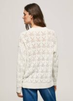 Pepe Jeans harjakattoinen neuletakki v-pääntiellä naiset mousse TB00230 - Image 4
