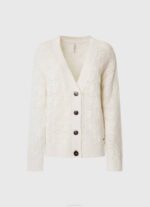 Pepe Jeans harjakattoinen neuletakki v-pääntiellä naiset mousse TB00230 - Image 5