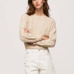 Pepe Jeans harjakattoinen pyöreä pääntie jersey naiset harrastaja TB00244