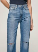 Pepe Jeans harper korkeavyötäröiset levenevät farkut naiset denim TB0064 - Image 2