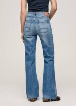 Pepe Jeans harper korkeavyötäröiset levenevät farkut naiset denim TB0064 - Image 3