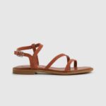 Pepe Jeans hayes folk mokkanahka litteät sandaalit naiset ruoste oranssi TB00667
