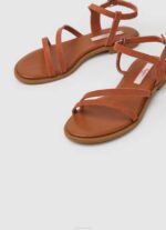 Pepe Jeans hayes folk mokkanahka litteät sandaalit naiset ruoste oranssi TB00667 - Image 3