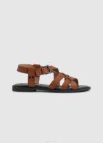 Pepe Jeans hayes rome litteät sandaalit naiset konjakki TB00655