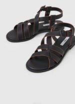 Pepe Jeans hayes rome litteät sandaalit naiset musta TB00657 - Image 3