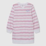 Pepe Jeans heikentyneet raidat minimekko tyttö pehmeä pinkki TB001392