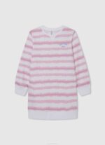 Pepe Jeans heikentyneet raidat minimekko tyttö pehmeä pinkki TB001392