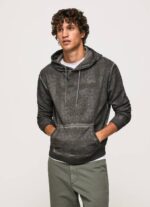 Pepe Jeans huivi puuvillapusero miehet pesty mustaksi TB00893