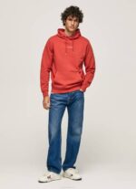 Pepe Jeans hupullinen puuvillapusero miehet studio punainen TB00909 - Image 2