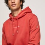 Pepe Jeans hupullinen puuvillapusero miehet studio punainen TB00909