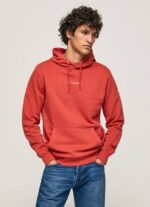 Pepe Jeans hupullinen puuvillapusero miehet studio punainen TB00909 - Image 3