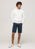 Pepe Jeans hupullinen puuvillapusero miehet valkoinen TB00910 - Image 2