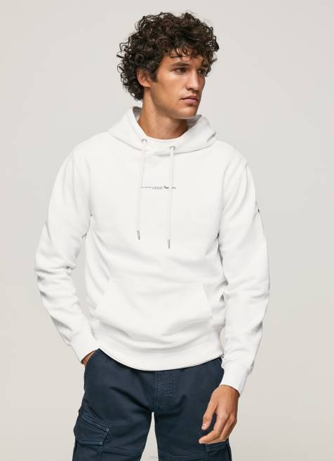 pepe_jeans_hupullinen_puuvillapusero_miehet_valkoinen_tb00910.jpg Pepe Jeans hupullinen puuvillapusero miehet valkoinen TB00910 - Image 1