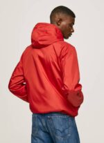 Pepe Jeans hupullinen tuulitakki miehet studio punainen TB00824 - Image 4
