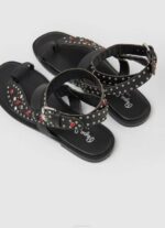 Pepe Jeans irma etniset nahkasandaalit naiset musta TB00659 - Image 4