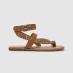 Pepe Jeans irma etniset nahkasandaalit naiset rusketus TB00658