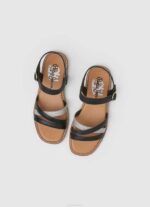 Pepe Jeans irma jumalaiset nahkasandaalit tyttö musta TB001336 - Image 2
