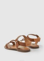 Pepe Jeans irma punotut nahkasandaalit tyttö rusketus TB001337 - Image 4