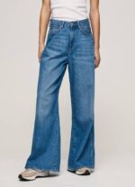 Pepe Jeans jaimy korkeavyötäröiset leveät farkut naiset denim TB0079 - Image 2