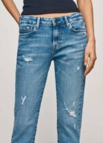 Pepe Jeans jolie midrise tavalliset farkut naiset denim TB0029 - Image 3