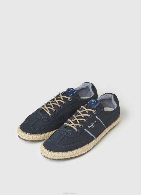 Pepe Jeans juuttipohjaiset turistilenkkarit miehet laivasto TB001252 - Image 3