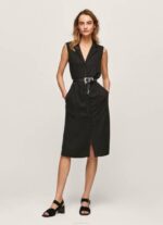 Pepe Jeans käännekaulus mekko naiset musta TB00224