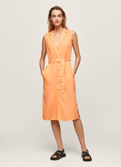 pepe_jeans_kaannekaulus_mekko_naiset_persikka_tb00212.jpg Pepe Jeans käännekaulus mekko naiset persikka TB00212 - Image 1