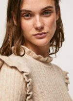 Pepe Jeans kaapelineulottu midi-mekko naiset harrastaja TB00206 - Image 3