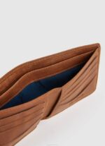 Pepe Jeans kaiverrettu logo nahkalompakko miehet tupakka TB001297 - Image 3