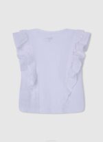 Pepe Jeans kaksinkertainen röyhelö t-paita tyttö valkoinen TB001482 - Image 2