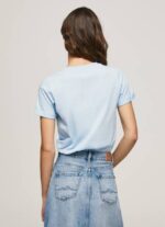 Pepe Jeans kaltevuuslogoinen puuvillainen t-paita naiset lahti TB00422 - Image 4