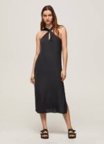 Pepe Jeans kasainen tavallinen satiininen mekko naiset musta TB00186 - Image 2