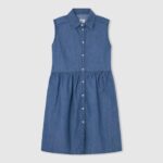 Pepe Jeans käsivarrenhihainen farkkumekko tyttö denim TB001385