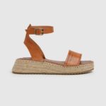 Pepe Jeans Kate emboed wedge sandaalit naiset tupakka TB00677