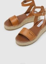 Pepe Jeans Kate emboed wedge sandaalit naiset tupakka TB00677 - Image 3