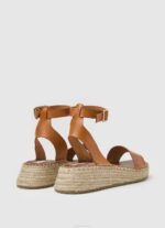 Pepe Jeans Kate emboed wedge sandaalit naiset tupakka TB00677 - Image 4