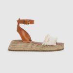 Pepe Jeans Kate kangas kiila sandaalit naiset luonnonvalkoinen TB00678
