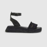 Pepe Jeans Kate kangas kiila sandaalit naiset musta TB00671