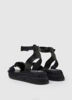 Pepe Jeans Kate kangas kiila sandaalit naiset musta TB00671 - Image 4